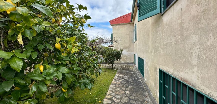 VILLA SINGOLA MONOLIVELLO CON AMPIO GIARDINO Varcaturo Centro R38067